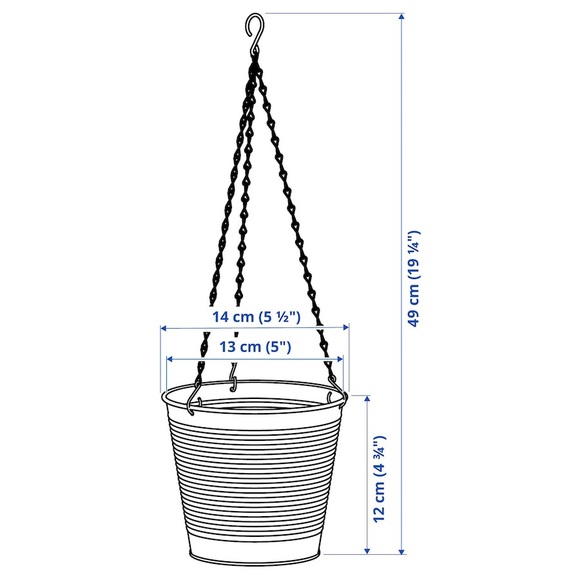 IKEA - CASHEWÄPPLE Hanging Planter in/outdoor | New - Picture 4 of 4